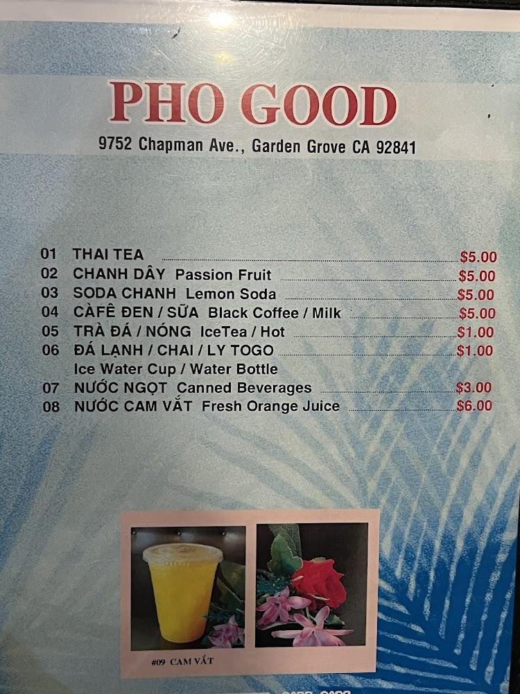 Pho Good Menu image 4